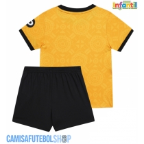 Camisa de time de futebol Wolves Replicas 1º Equipamento Infantil 2025-26 Manga Curta (+ Calças curtas)